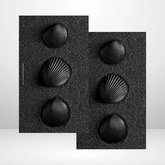 Black sand beach Soft Touch Dashboard