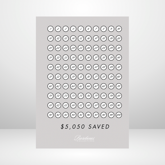 100 Envelope Barebones Savings Challenge A5 Version 2
