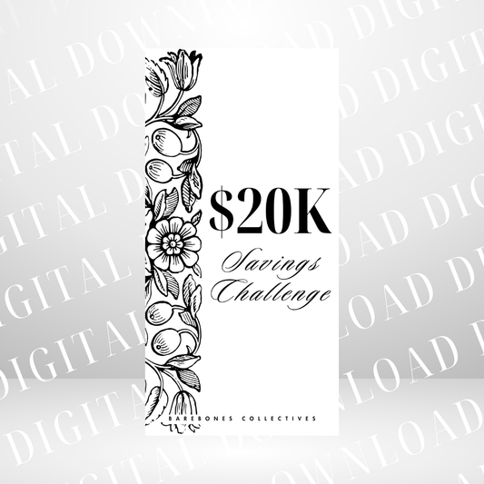 $20K Saving Challenges #1 DIGITAL DOWNLOAD
