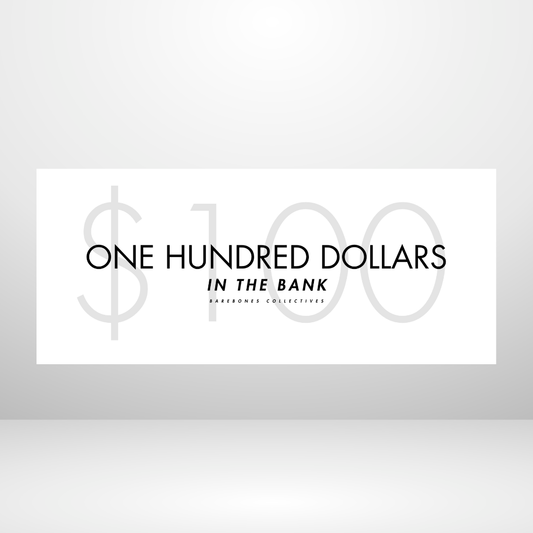 Barebones Simplistic White $100 - $1000 Cash Place Holders