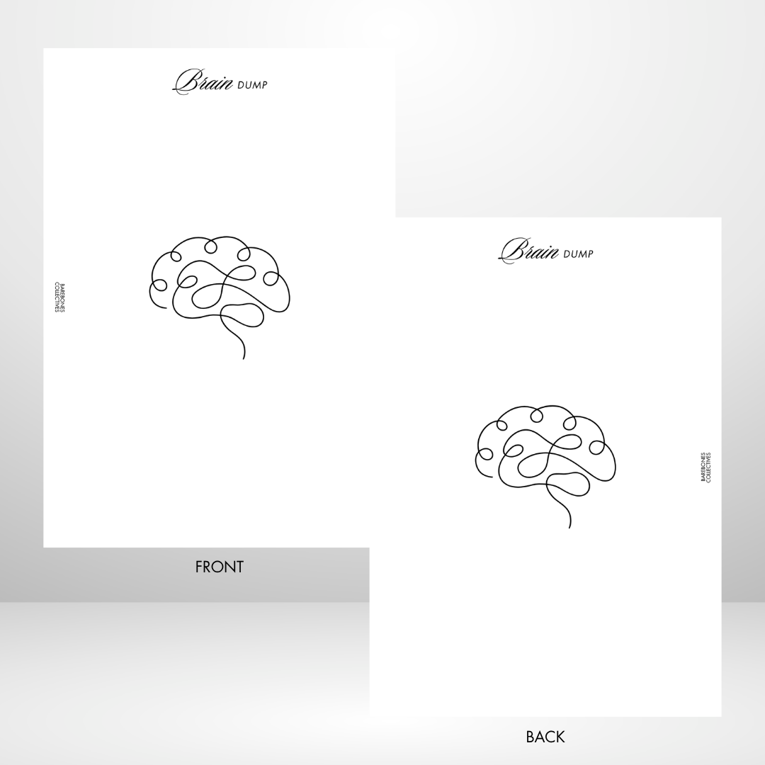 Brain Dump Page A5 Inserts