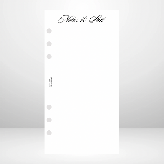Notes & Shit Signature Wallet Inserts