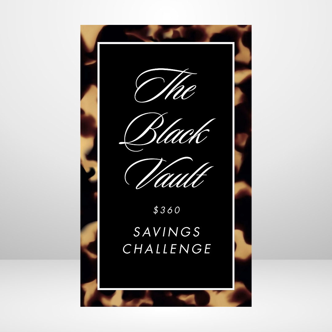 PRE ORDER Tortoise Shell - The Black Vault Savings Challenge Binder Bundles