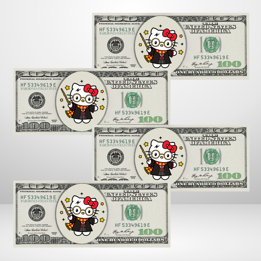 Hello Kitty + Harry Potter Cash Place Holders $100 Sets of 4