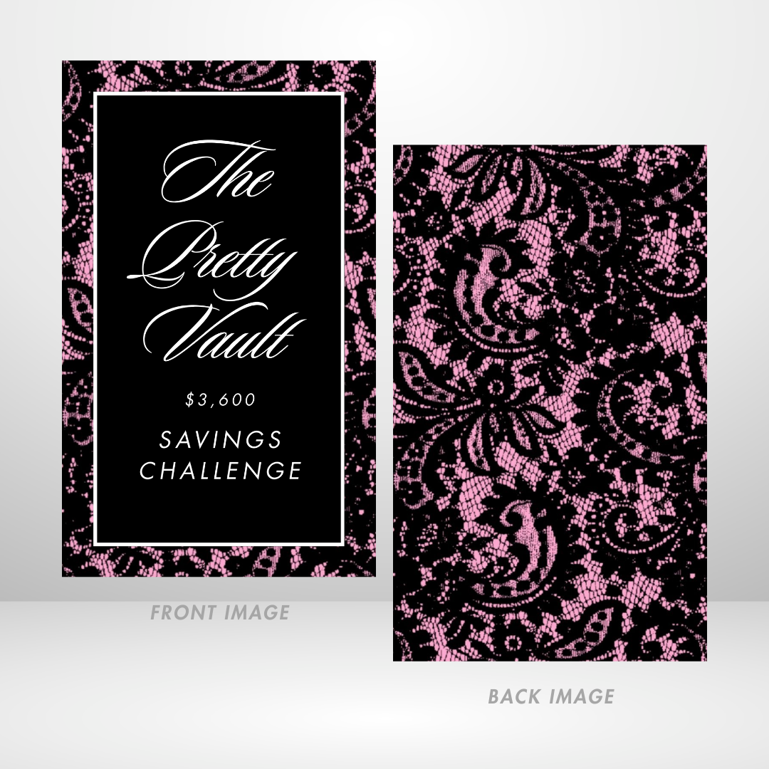 PRE ORDER Pink Luster - The Black Vault Savings Challenge Binder Bundles