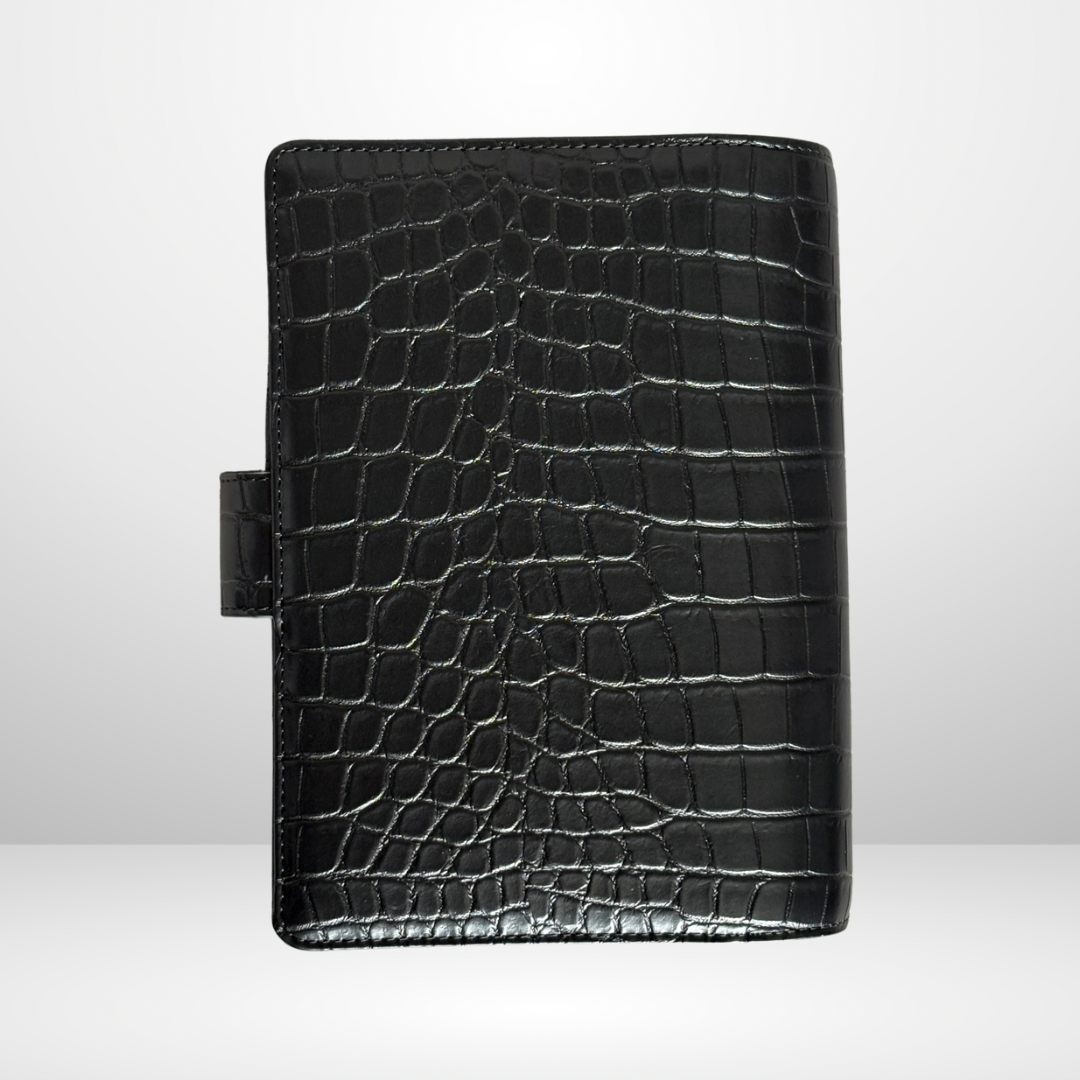The Millionaire Mindset Barebones Binder in Black Croc