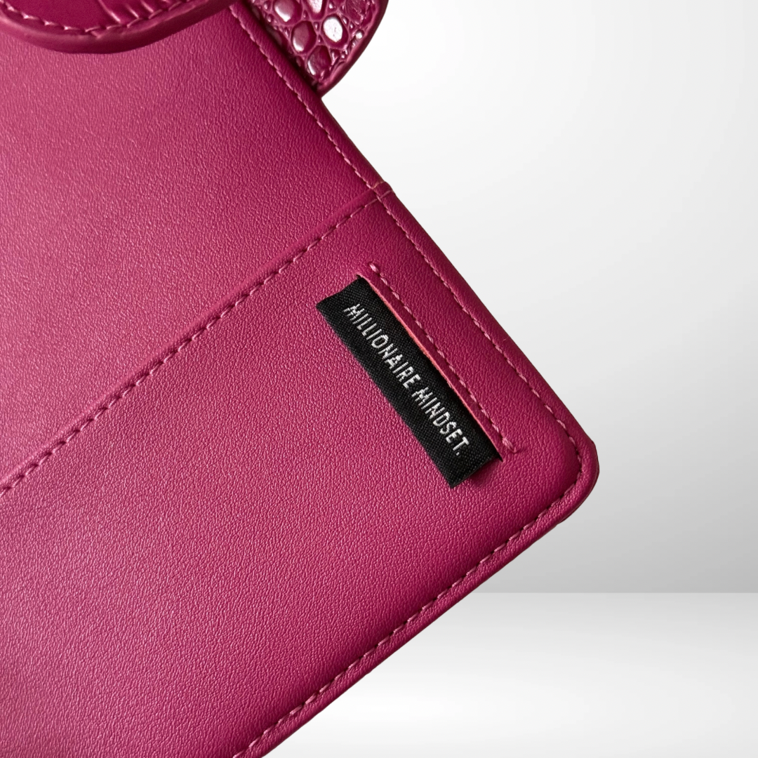The Millionaire Mindset Barebones Binder in Raspberry Tea - PRE ORDER IS OPEN