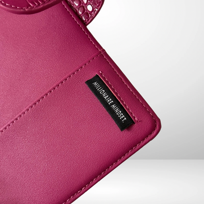 The Millionaire Mindset Barebones Binder in Raspberry Tea - PRE ORDER IS OPEN