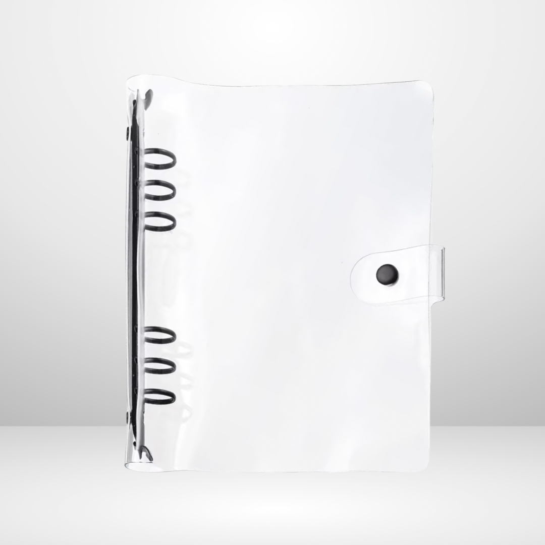 Black Minimal Clear Snap Binders