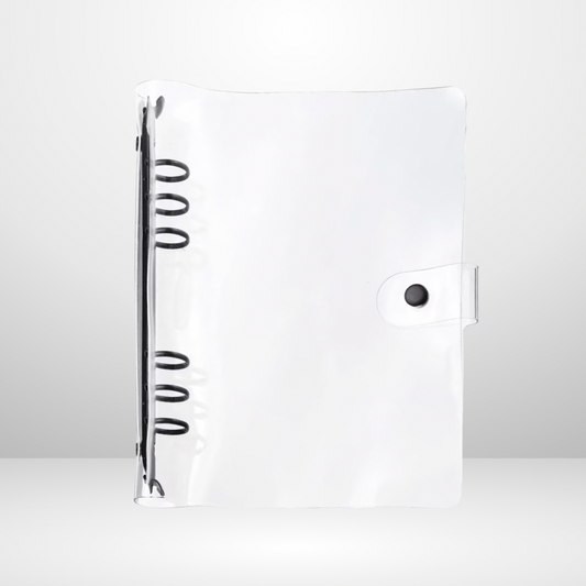 Black Minimal Clear Snap Binders