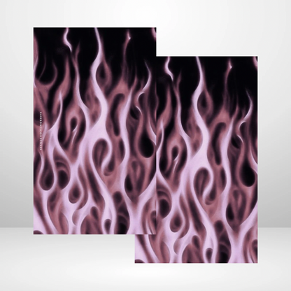 Pink Flames Soft Touch Dashboard