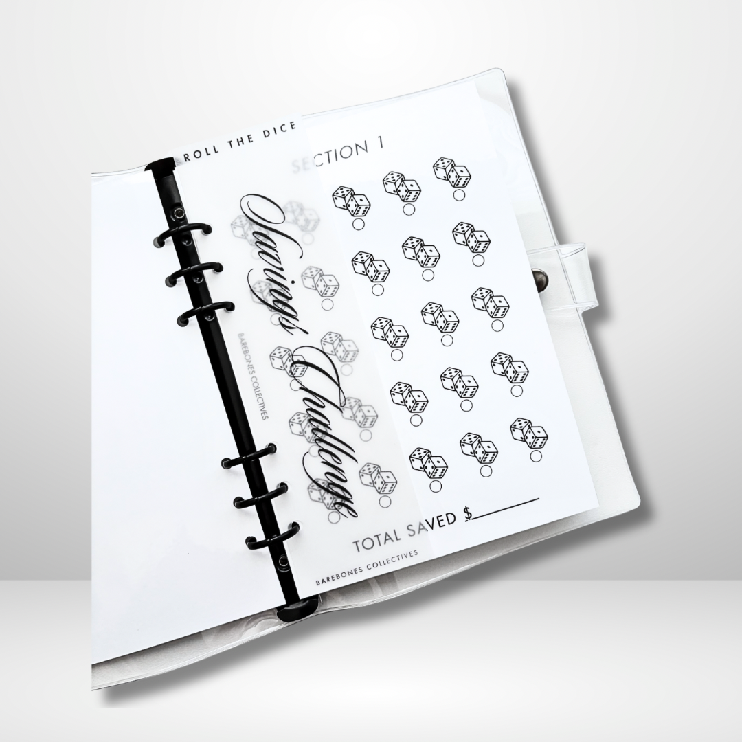 Roll The Dice Savings Challenge Size A5 Mystery Savings