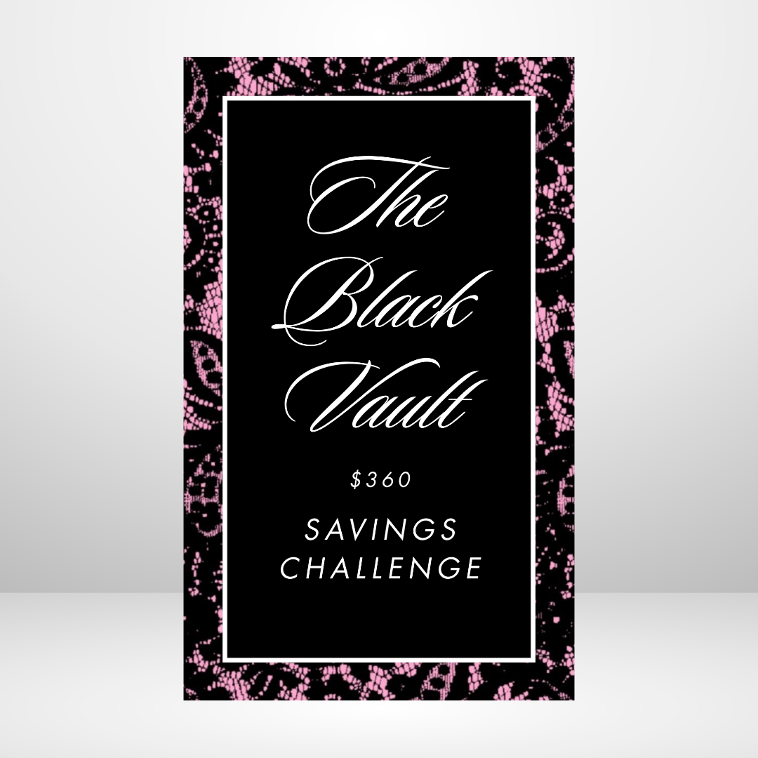 PRE ORDER Pink Luster - The Black Vault Savings Challenge Binder Bundles