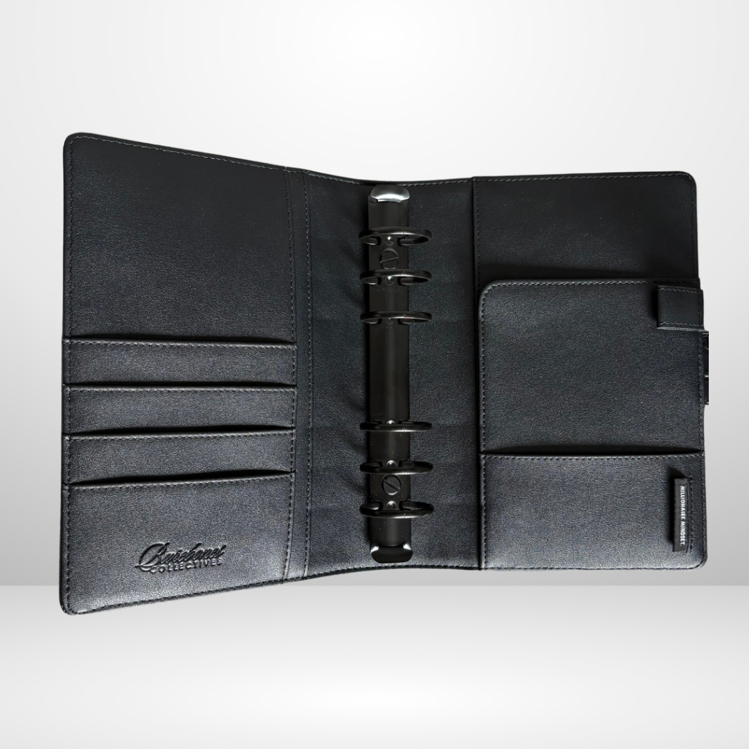 The Millionaire Mindset Barebones Binder in Black Croc