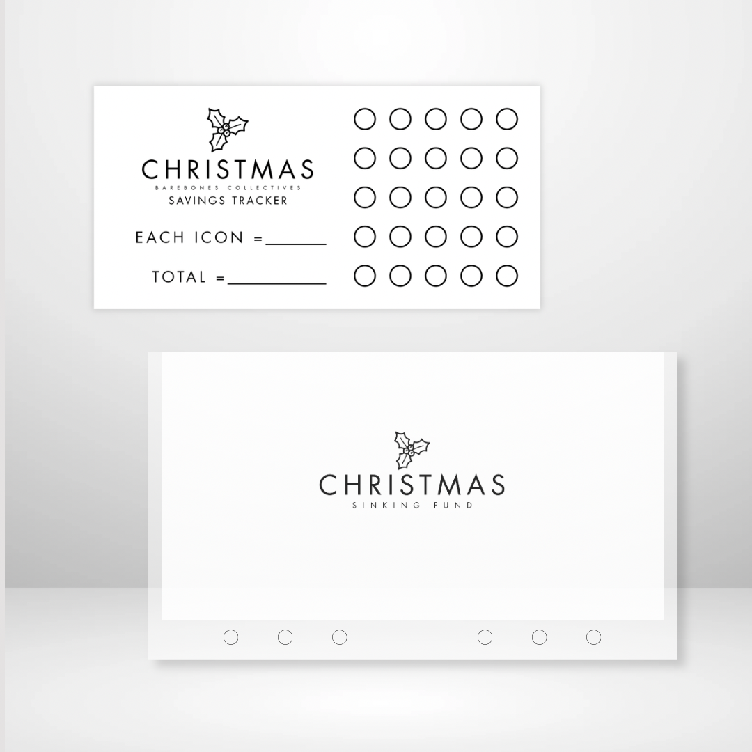 Christmas - Matte Cash Envelope + Savings Trackers