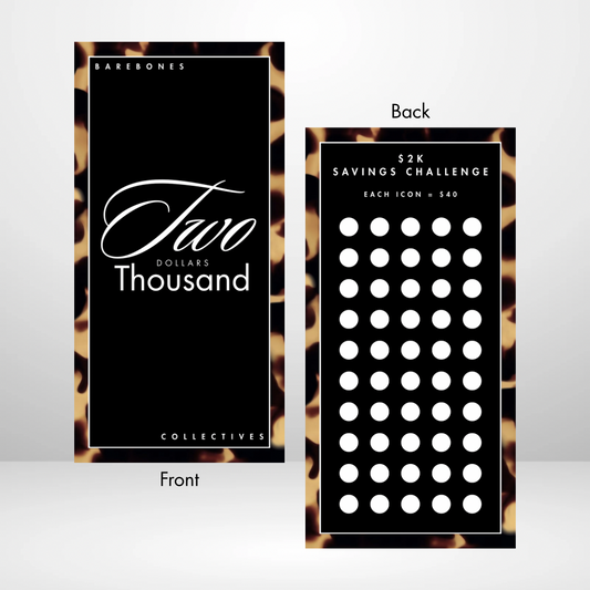 Minimal Effort Series Brown Tortoiseshell Savings Challenge