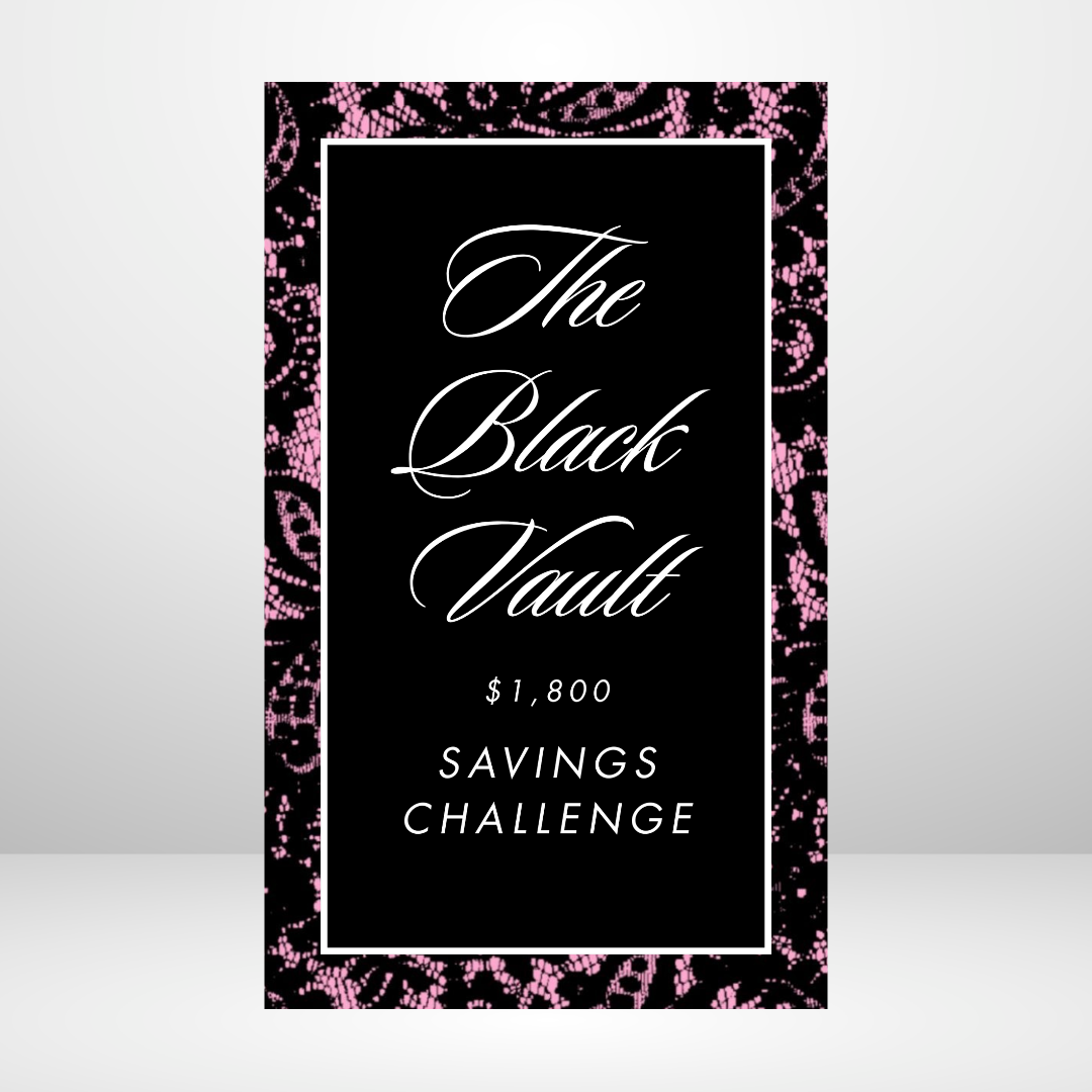 PRE ORDER Pink Luster - The Black Vault Savings Challenge Binder Bundles
