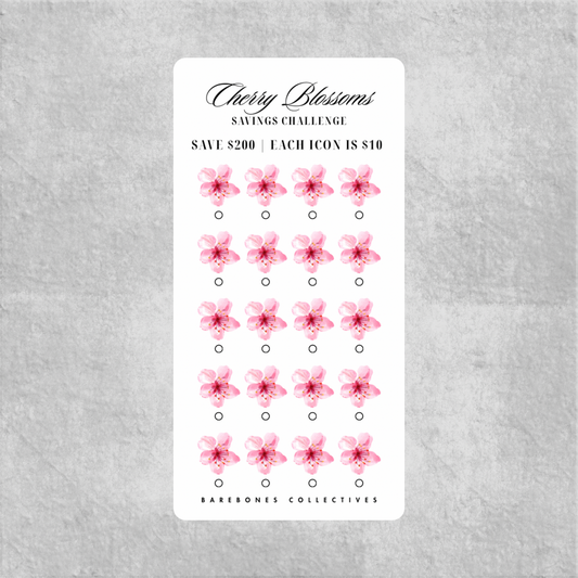 Cherry Blossoms Savings Challenge Save $200