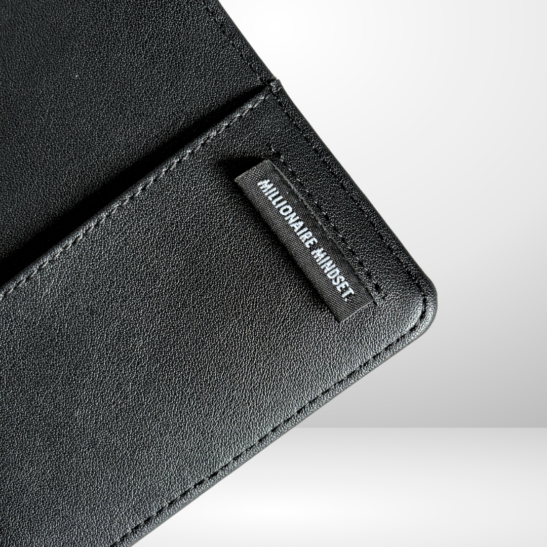 The Millionaire Mindset Barebones Binder in Black Croc