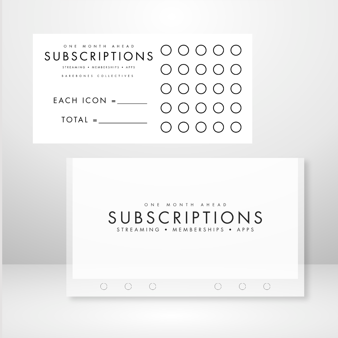 One Month Ahead Matte Cash Envelope + Savings Trackers Sets
