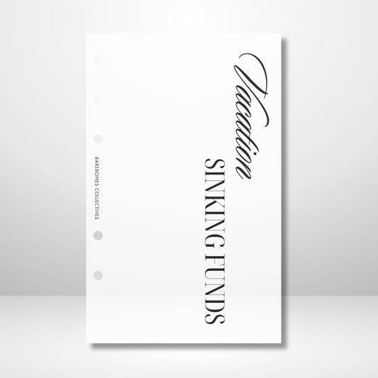 Variable Sinking Funds Matte Vellum Dashboard