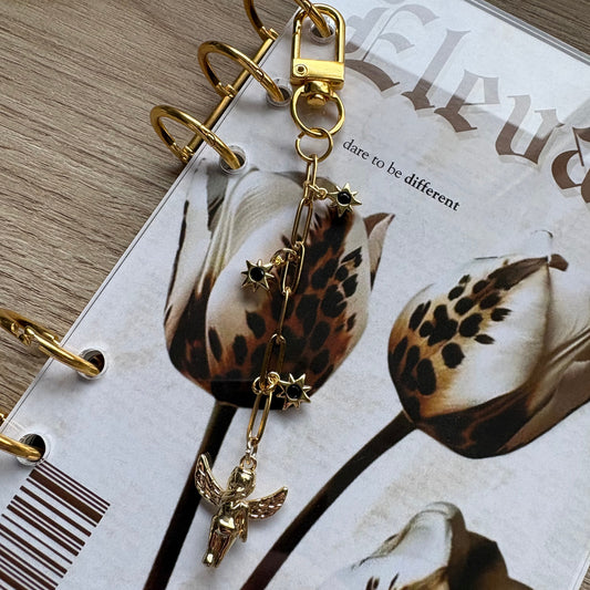 The Sleepy Cherub Gold Dangle Charm