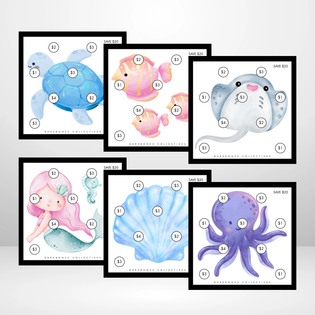 Mermaid Dreams Savings Challenge Set of 6
