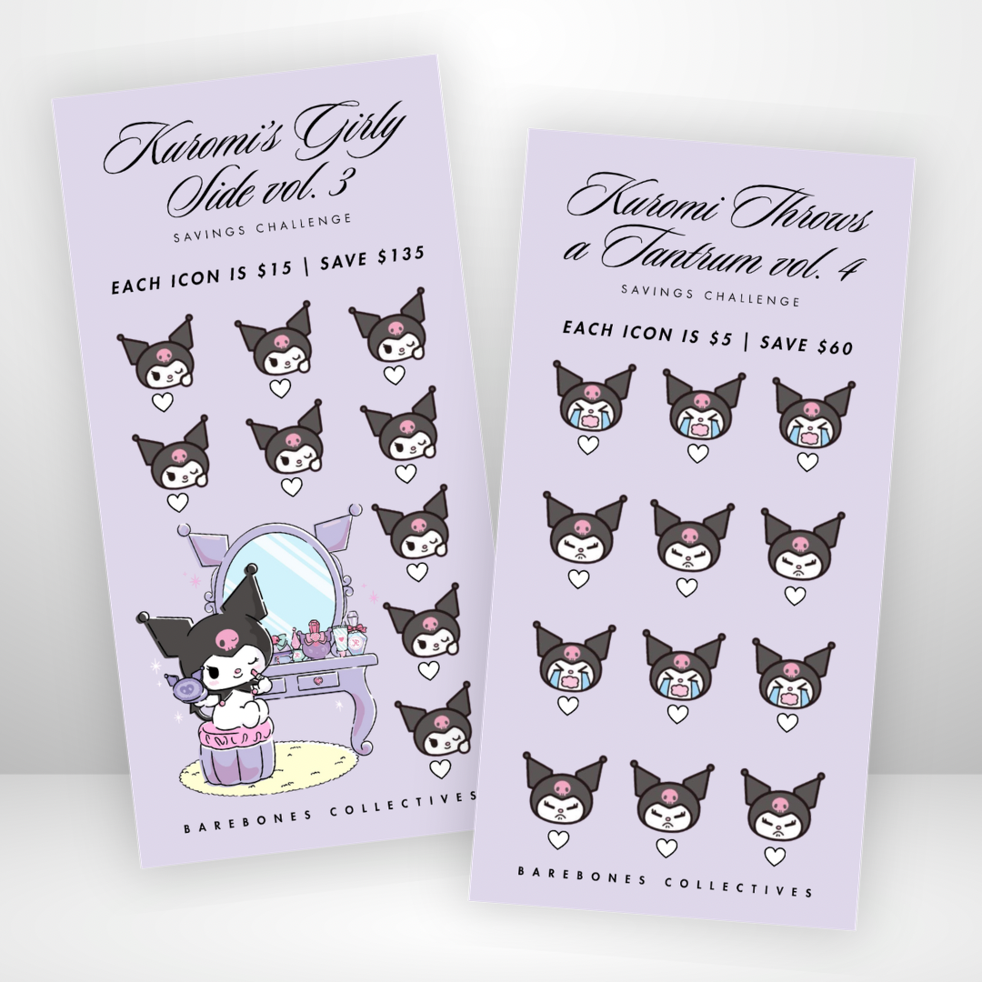 Kuromi Savings Challenge & Envelope Set #1