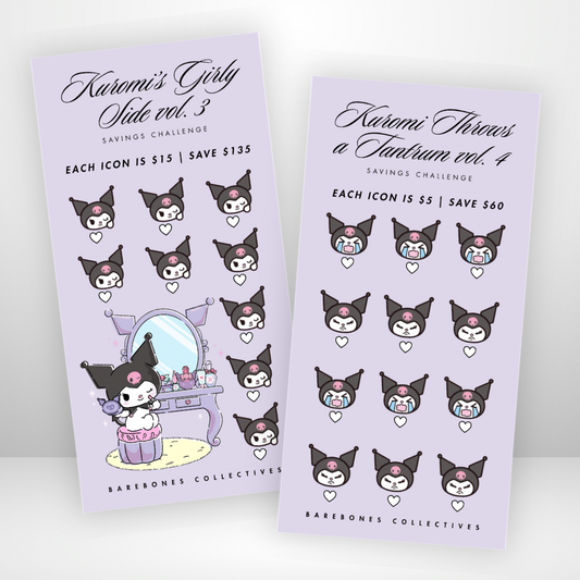 Kuromi Savings Challenge & Envelope Set #1