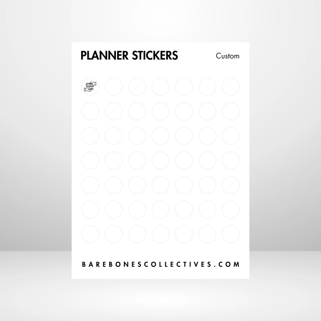 Custom Icon 3x4 Sticker Sheet