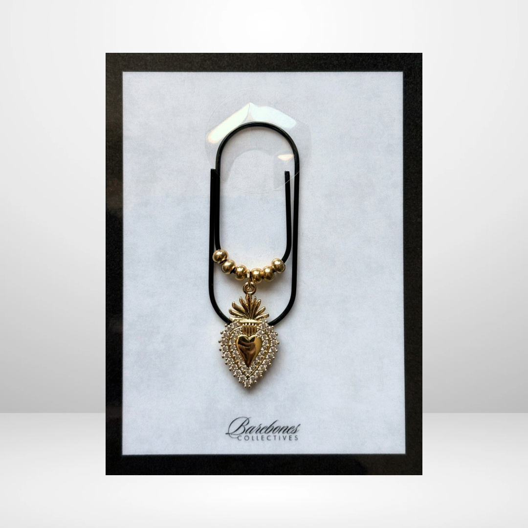 The Sacred Heart Paper Clip Charm