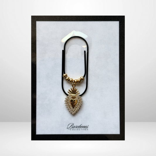 The Sacred Heart Paper Clip Charm