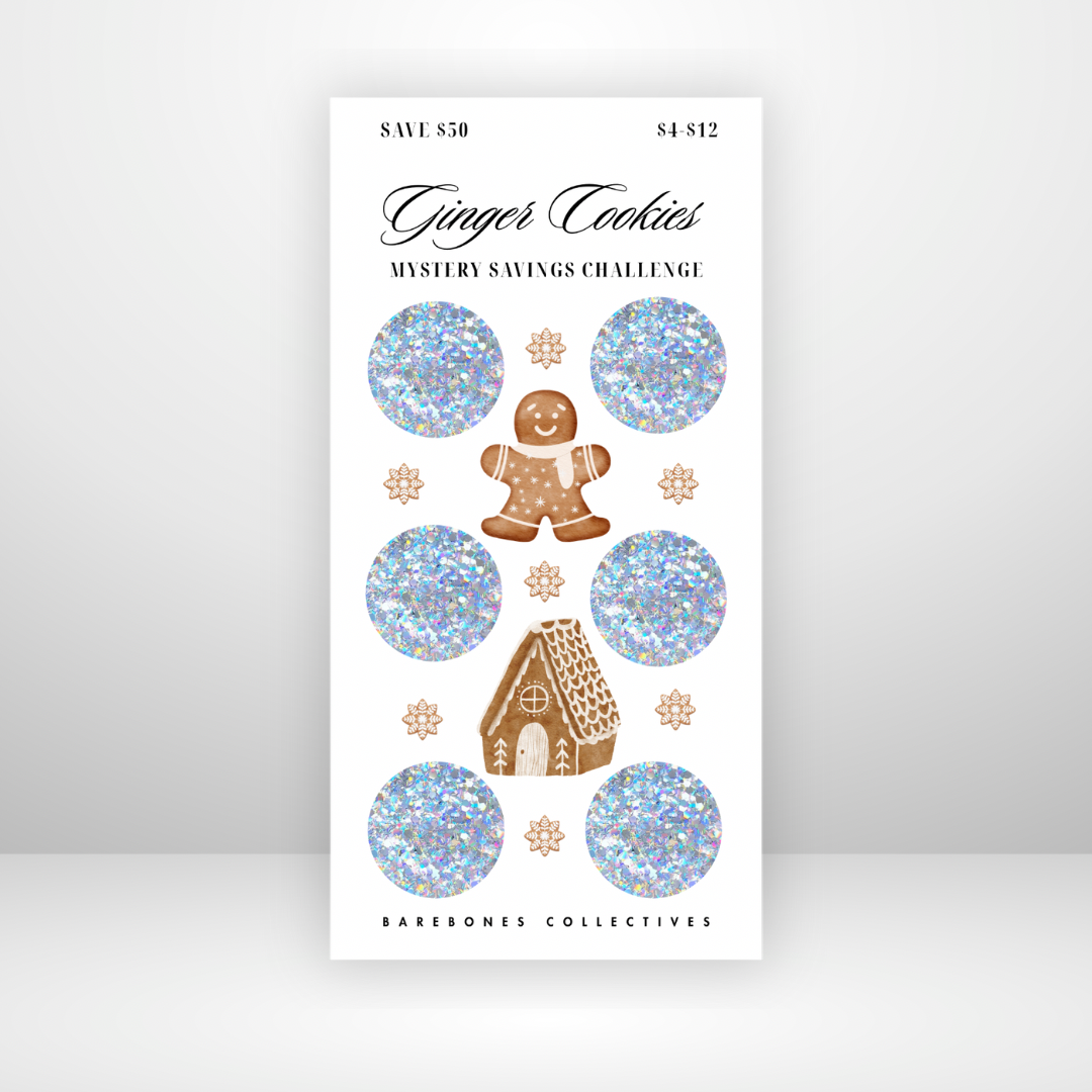 Ginger Cookies Mystery Scratch Off Savings Challenge Save $50