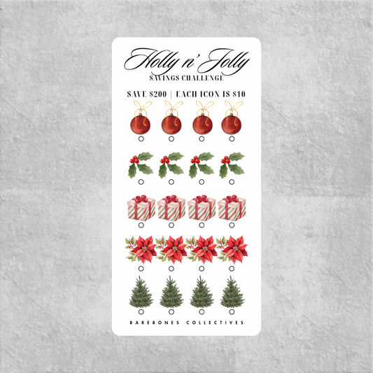 Holly n Jolly Savings Challenge Save $200