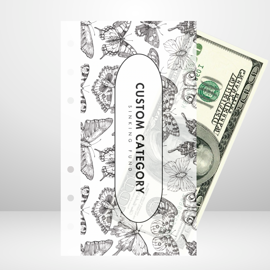 Butterflies Handmade Cash Envelope Set of 3
