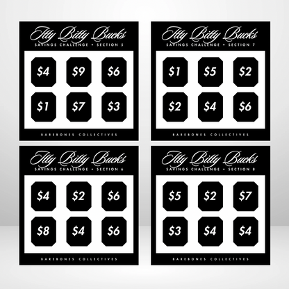 Itty Bitty Bucks Saving Challenges and Envelopes Bundle
