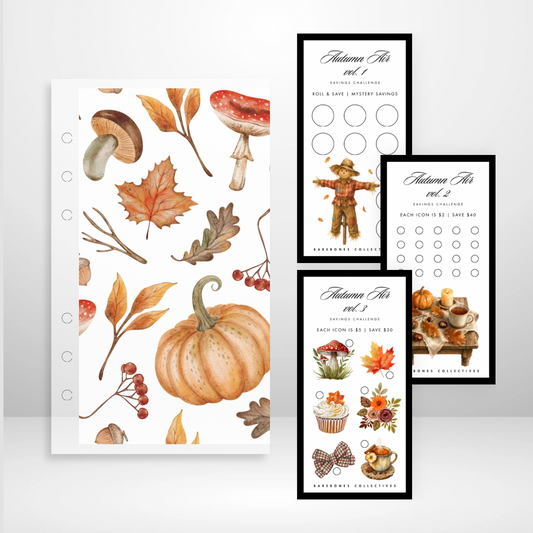 Autumn Air - Matte Cash Envelope + Savings Challenges