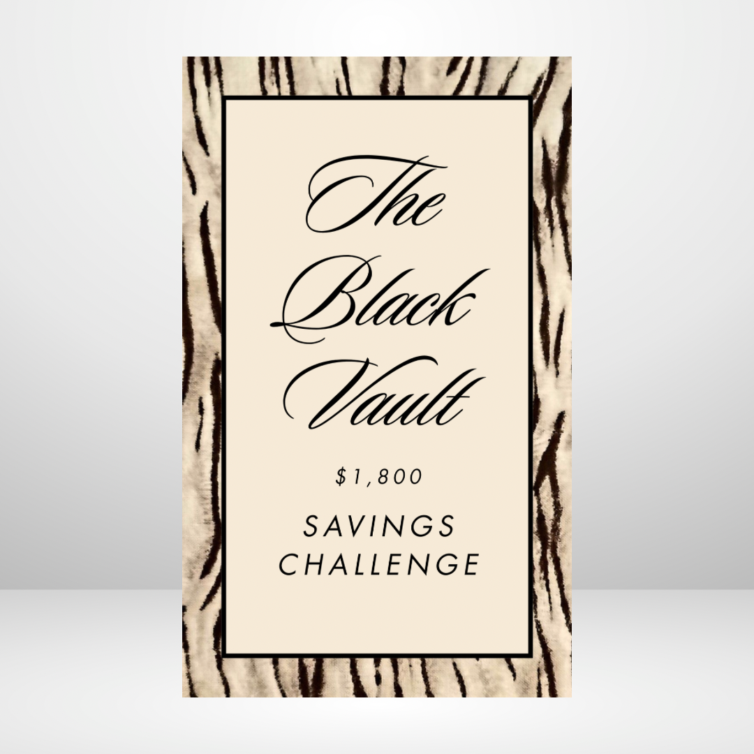 Vanilla Tiger - The Black Vault Savings Challenge Personal Size Binder Bundles