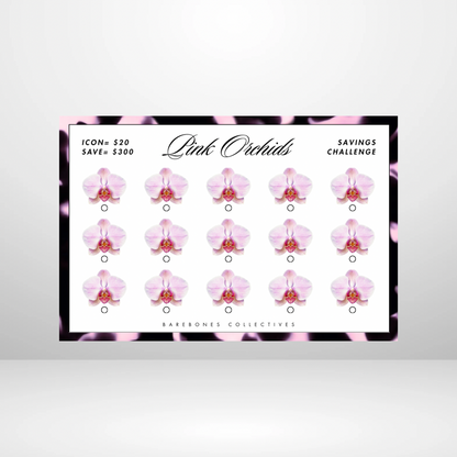 Pink Orchid Savings Challenges Binder Set - PRE ORDER