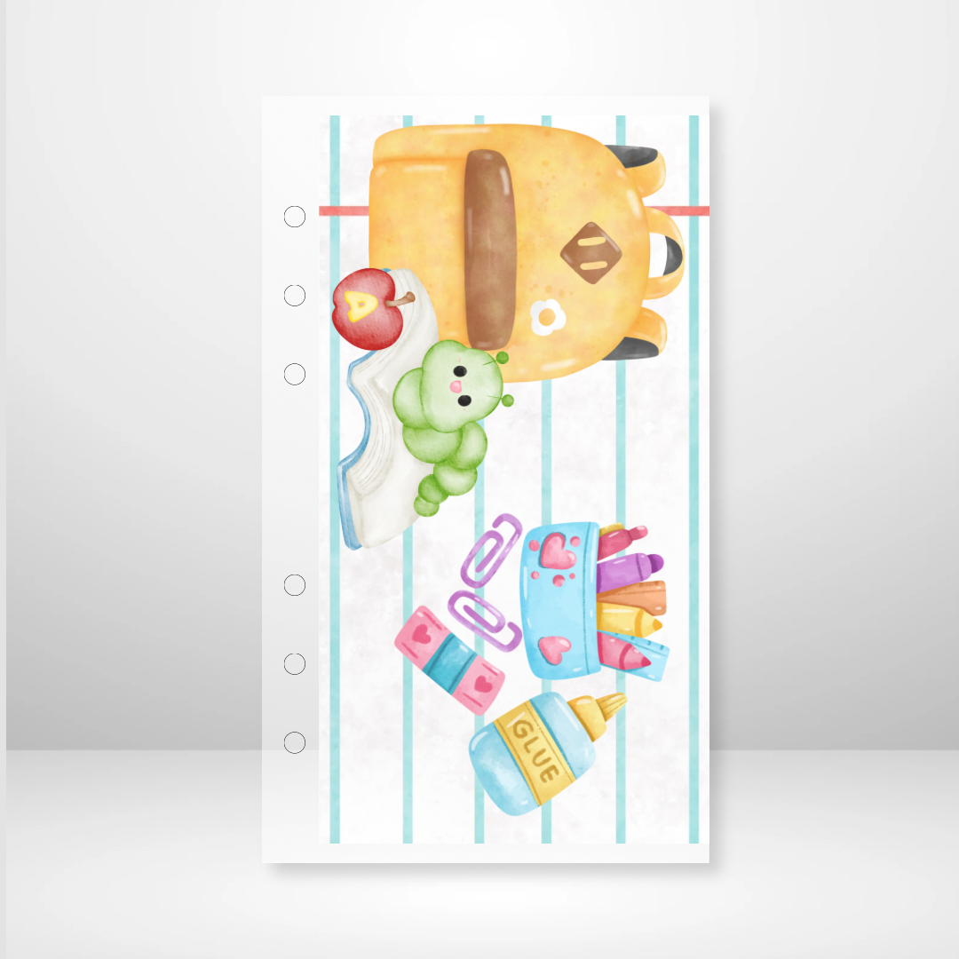 Back to School Supplies Handmade Cash Envelope