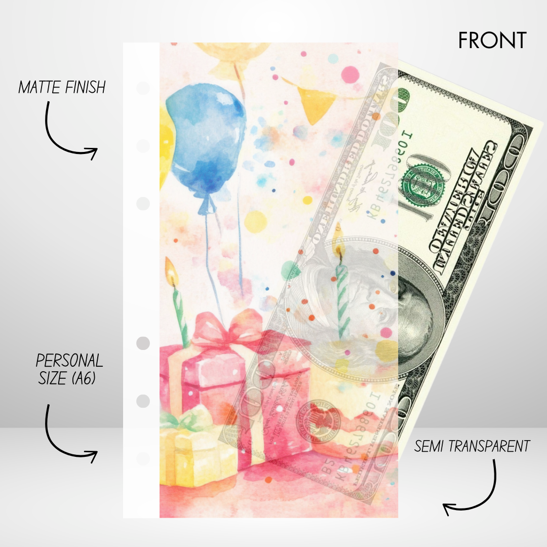 A Birthday Celebration Savings Challenge & Envelope Set