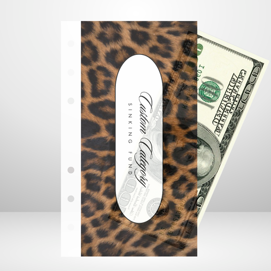Leopard Fur Handmade Cash Envelope Set of 3