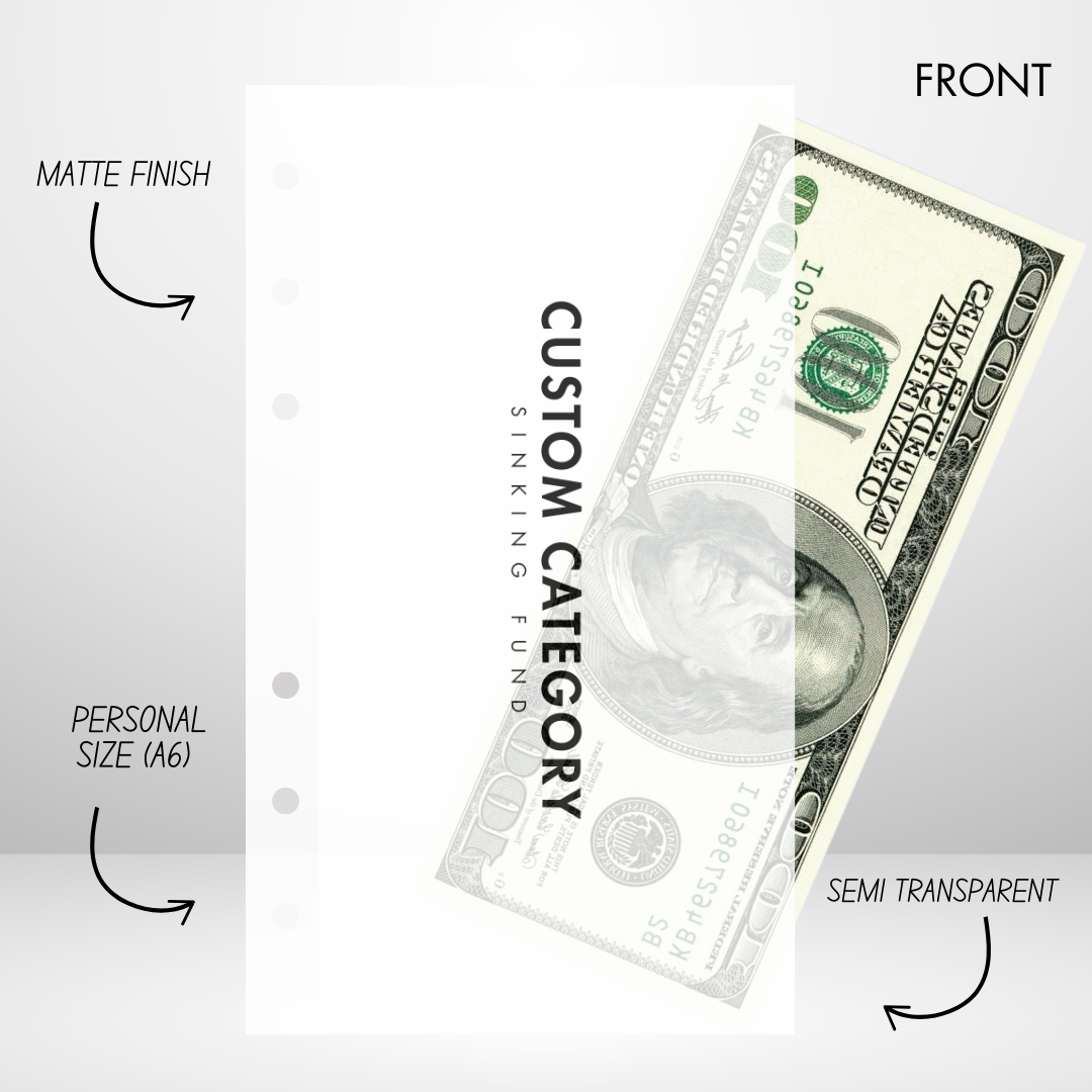 Style #BC4 Handmade Cash Envelope Personal Size Set of 3