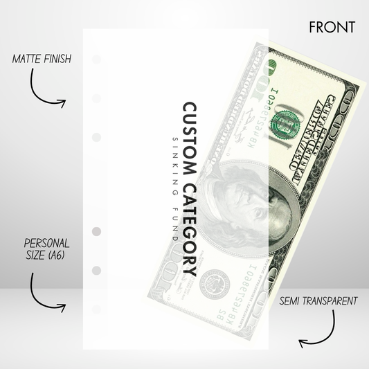 Futura Bold Handmade Cash Envelope Personal Size Set of 3