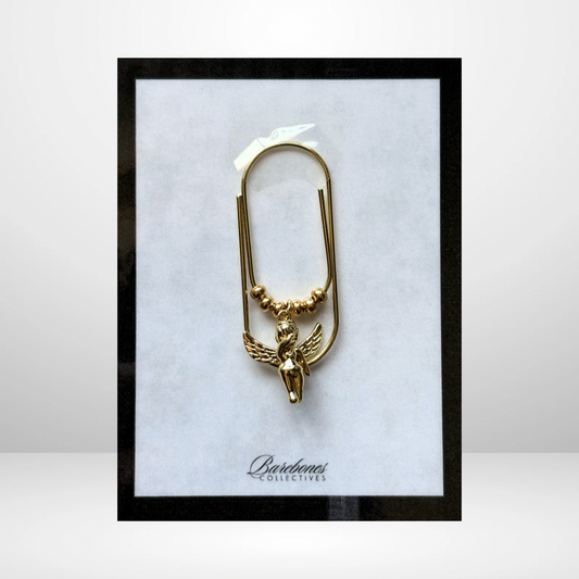 Sleepy Cherub Paper Clip Charm