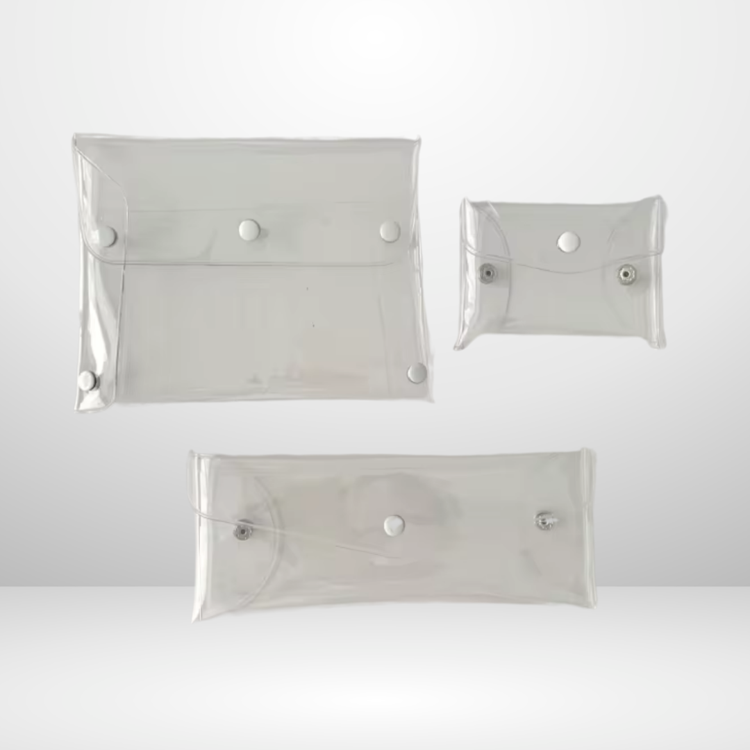 White Snap Pouches
