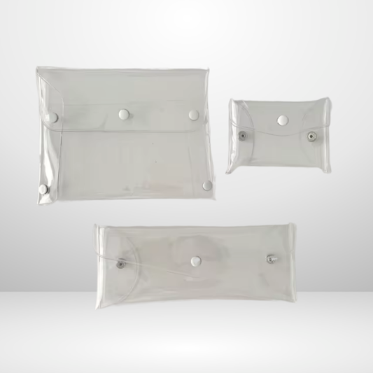 White Snap Pouches