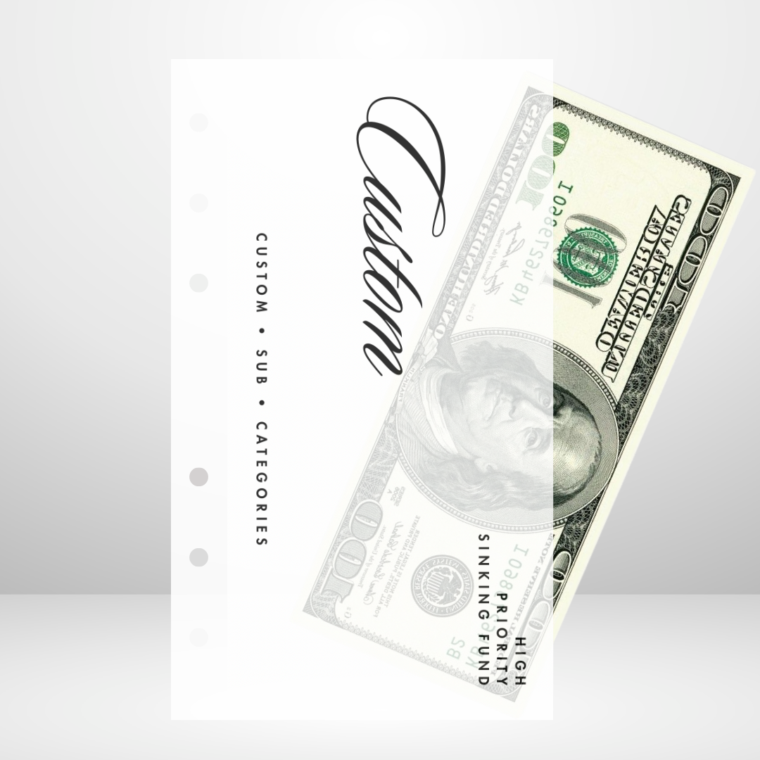 Large Title Sloop Script Handmade Cash Envelope Set of 3