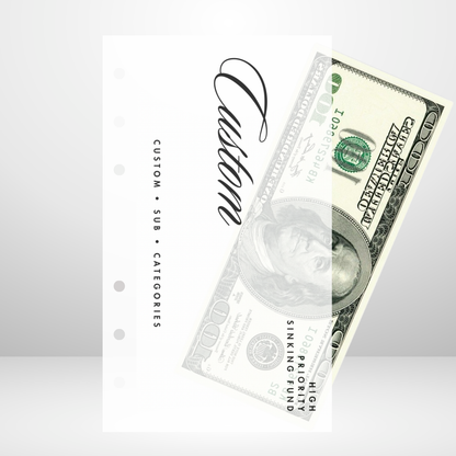 Large Title Sloop Script Handmade Cash Envelope Set of 3