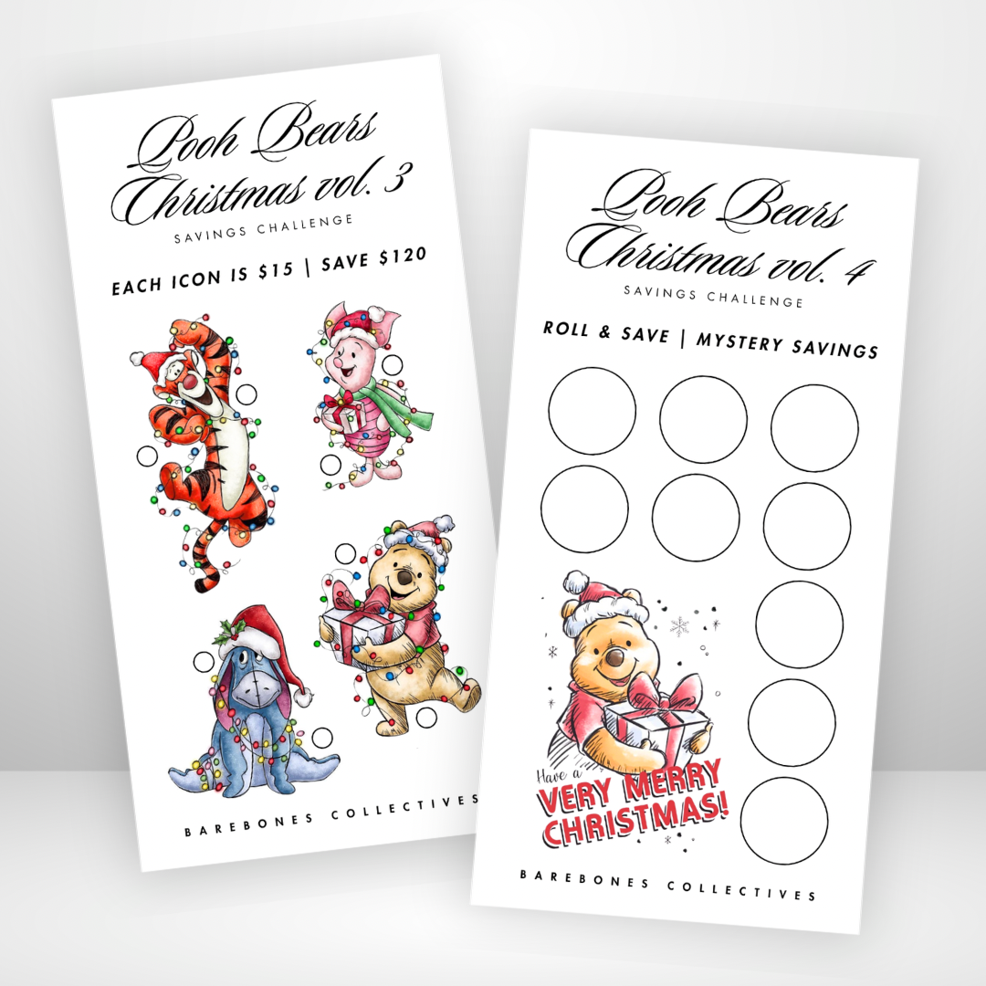 Pooh Bears Christmas Savings Challenge & Envelope Set